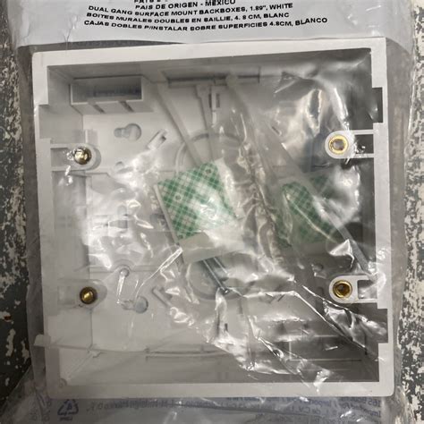 leviton dual gang backbox